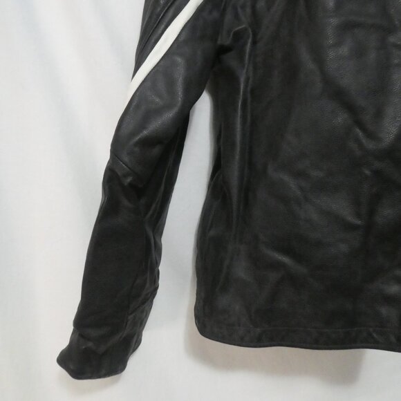 Vintage | MILAN | xl - extra large | Men's Leather Jacket | Black - Blue - White - Picture 13 of 16